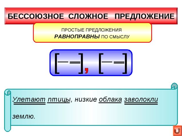 бессоюзные предложения