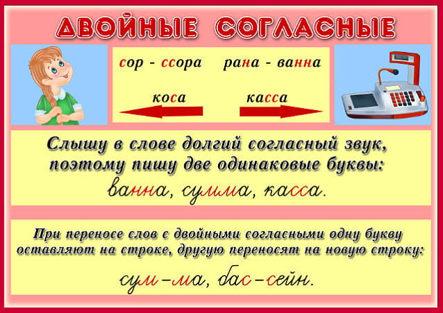 двойные согласные